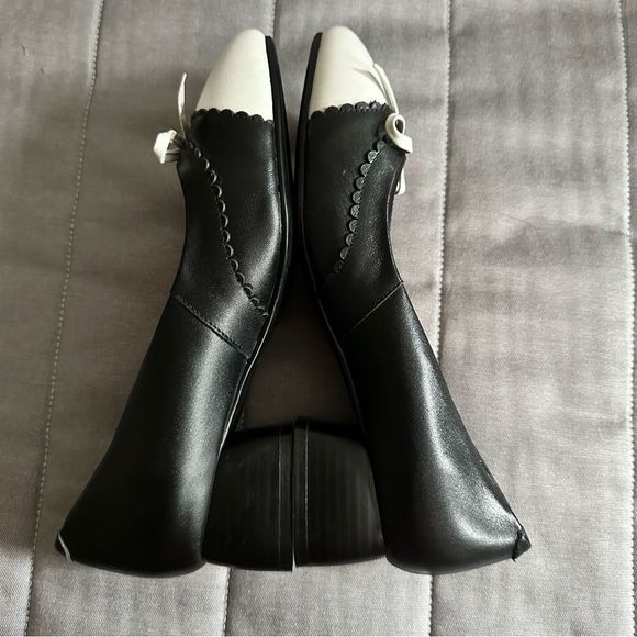 Ecosusi • Square Toe Vintage Pumps with‎ Bow - Picture 8 of 8